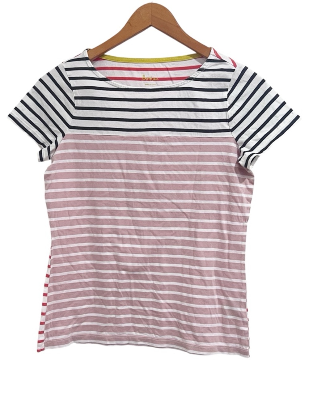EUC Boden Breton Striped Short-Sleeve Crewneck Cotton Tee